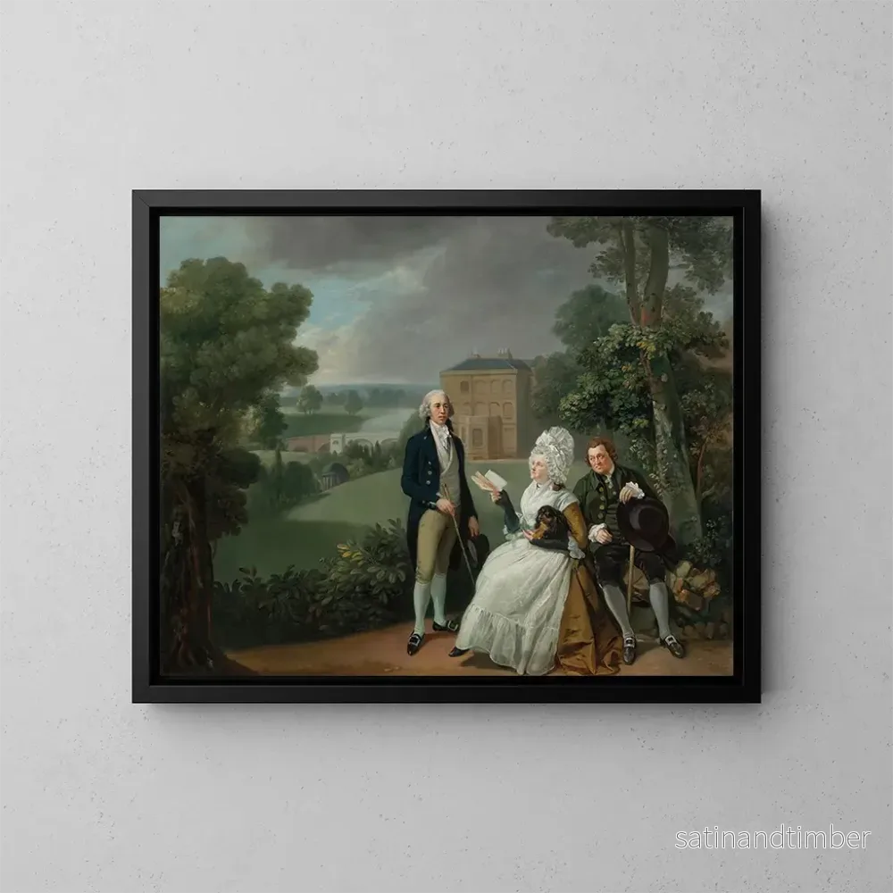 Reproduktion av målningen La famille Sayer de Richmond – Johan Joseph Zoffany Reproduktion av målningen La famille Sayer de Richmond – Johan Joseph Zoffany