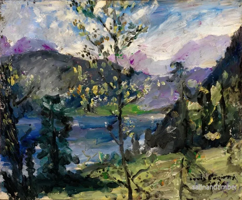 Reproduktion av målningen Landskap vid Walchensee - Lovis Corinth - Bild 2