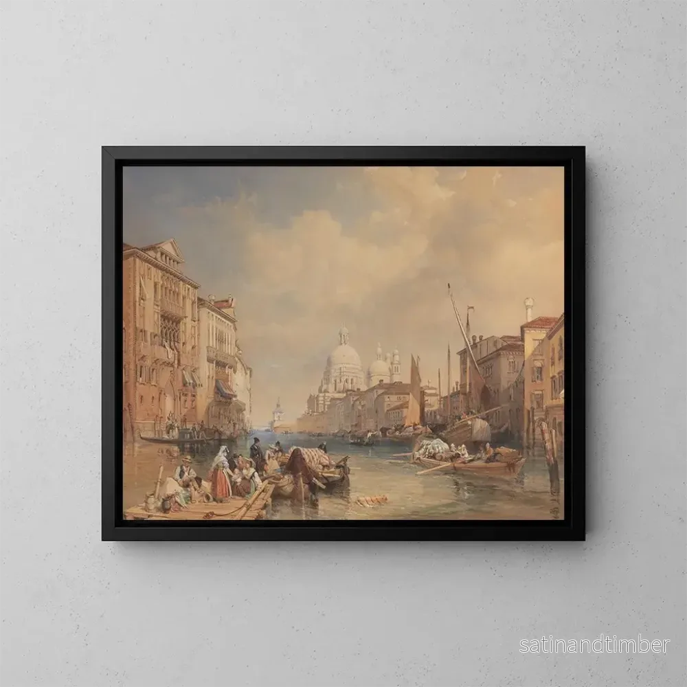 Reproduktion av målningen Le Grand Canal à Venise – James Duffield Harding Reproduktion av målningen Le Grand Canal à Venise – James Duffield Harding