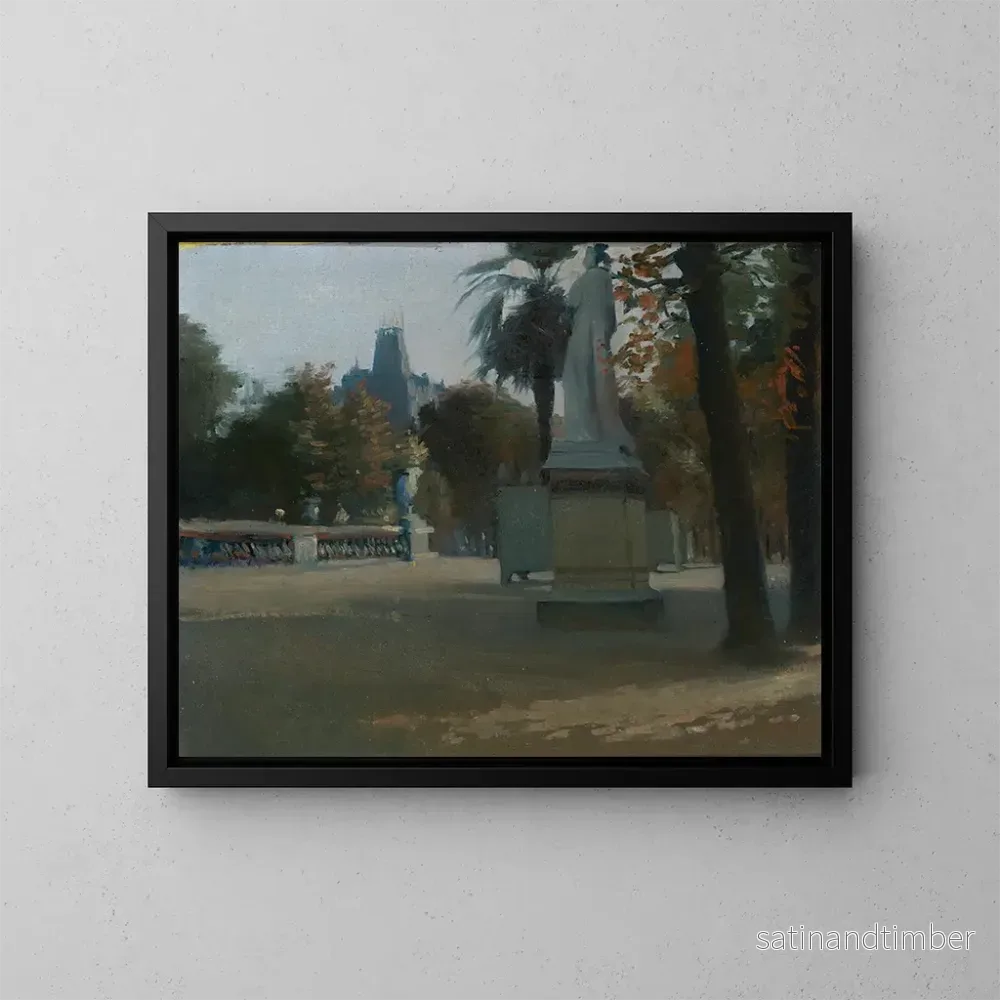 Reproduktion av målningen av Jardin des Tuileries i Paris - Minerva Chapman