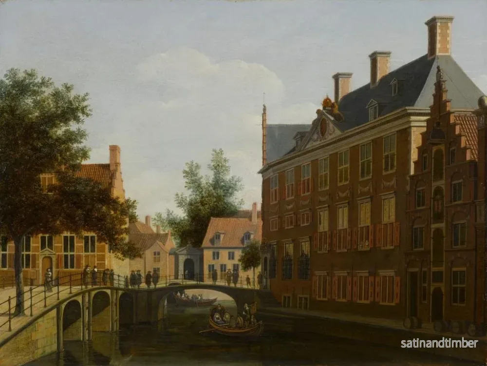 Reproduktion av målningen av L'Hôtel des Gentlemen de l'Oude Zijds à Amsterdam - Gerrit Adriaensz Berckheyde - Bild 2