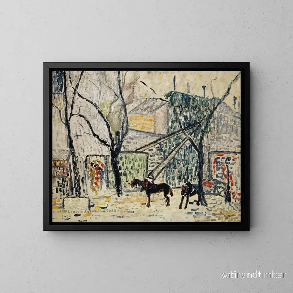 Reproduktion av målningen Boulevard – Henri-Edmond Cross Reproduktion av målningen Boulevard – Henri-Edmond Cross
