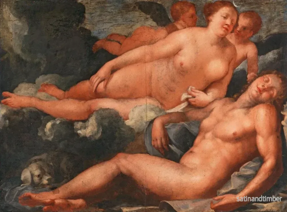 Reproduktion av målningen Diane och Endymion - Venedigskolan - Bild 2