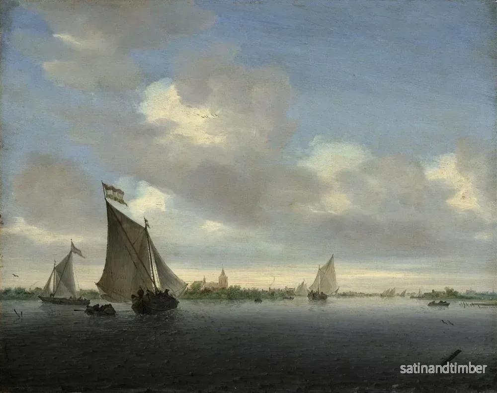 Reproduktion av målningen Marine - Jacob Salomonsz van Ruysdael - Bild 2