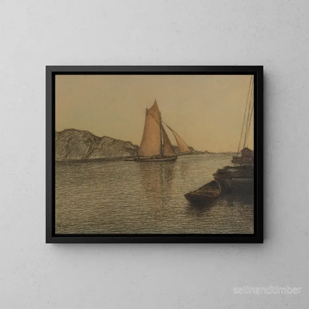 Reproduktion av målningen Marins dans le détroit - Karl Nordström