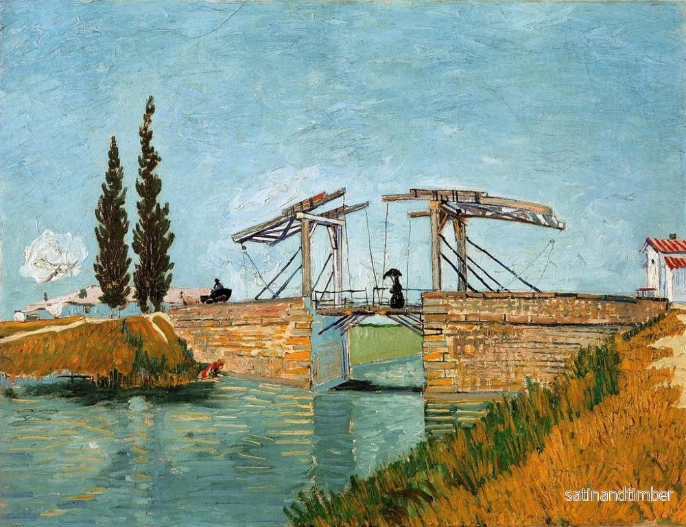 Reproduktion av målningen Le pont Langlois à Arles - Vincent van Gogh - Bild 2