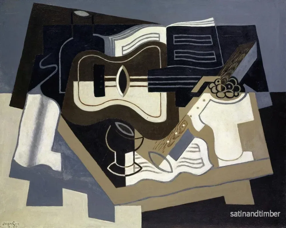 Reproduktion av målningen Guitare et clarinette - Juan Gris - Bild 2