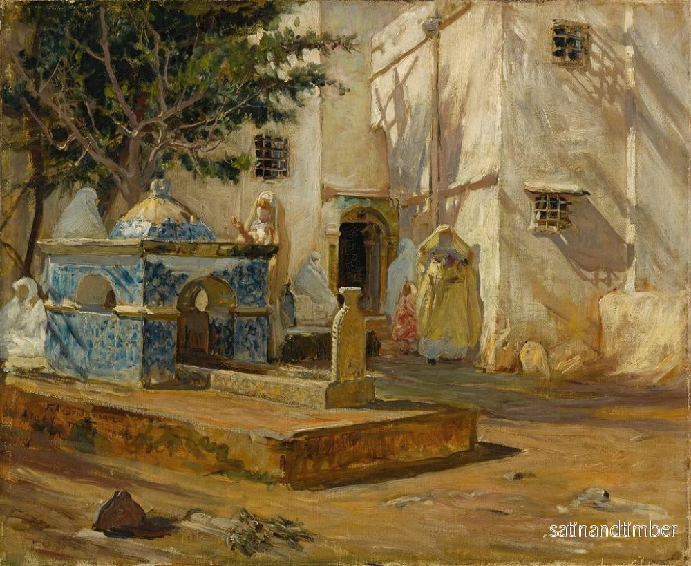 Reproduktion av målningen Alger, hamnen - Frederick Arthur Bridgman - Bild 2