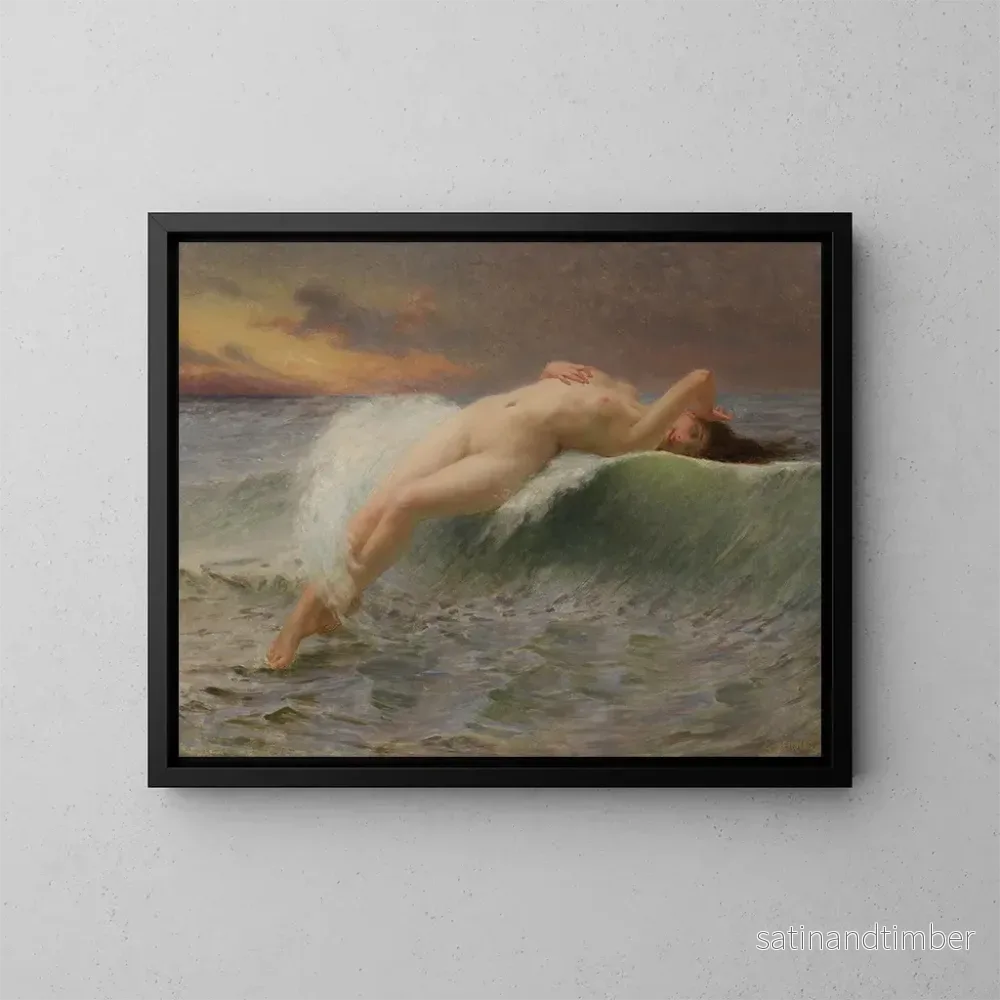 Reproduktion av målningen La Våg - Guillaume Seignac