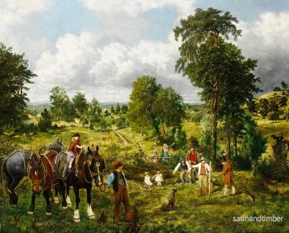 Reproduktion av målningen Le jardin de l'Angleterre - George William Mote - Bild 2
