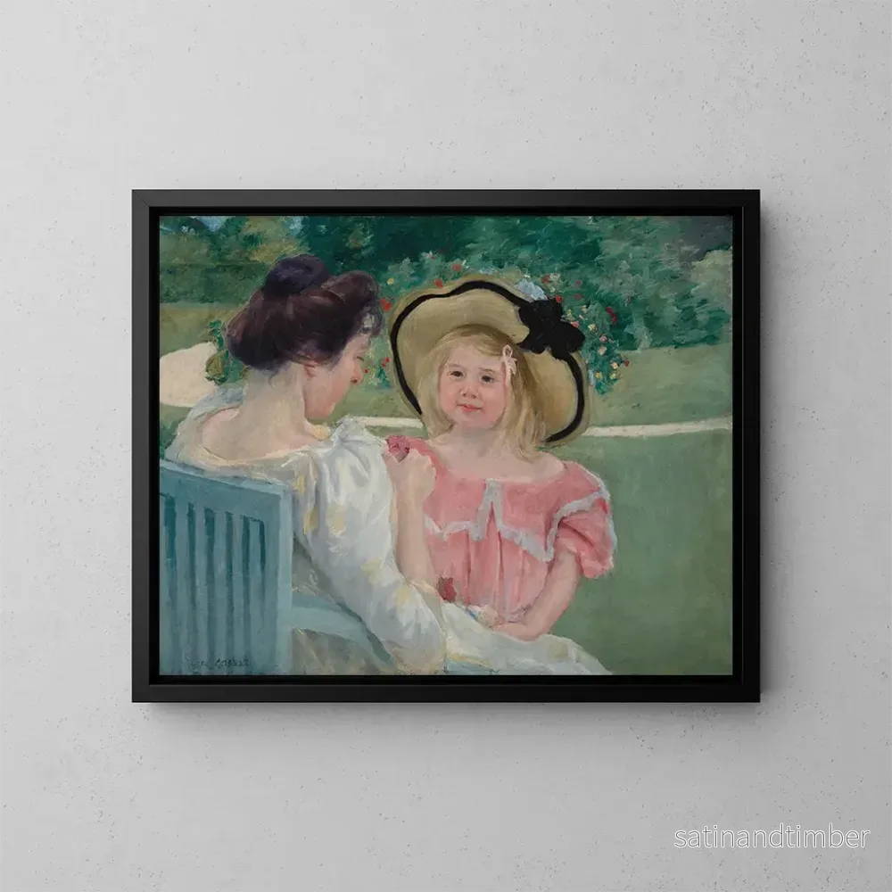 Reproduktion av målningen I trädgården - Mary Cassatt