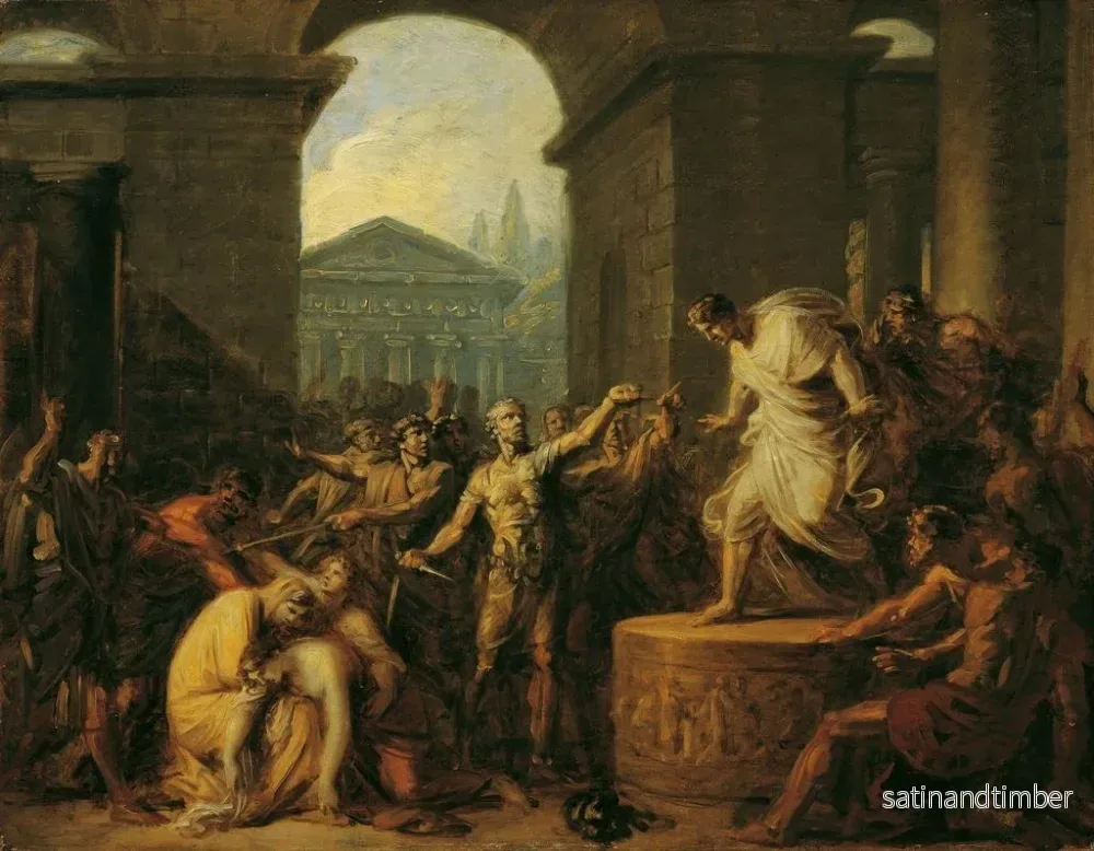 Reproduktion av målningen La mort de Virginia - Heinrich Friedrich Füger - Bild 2