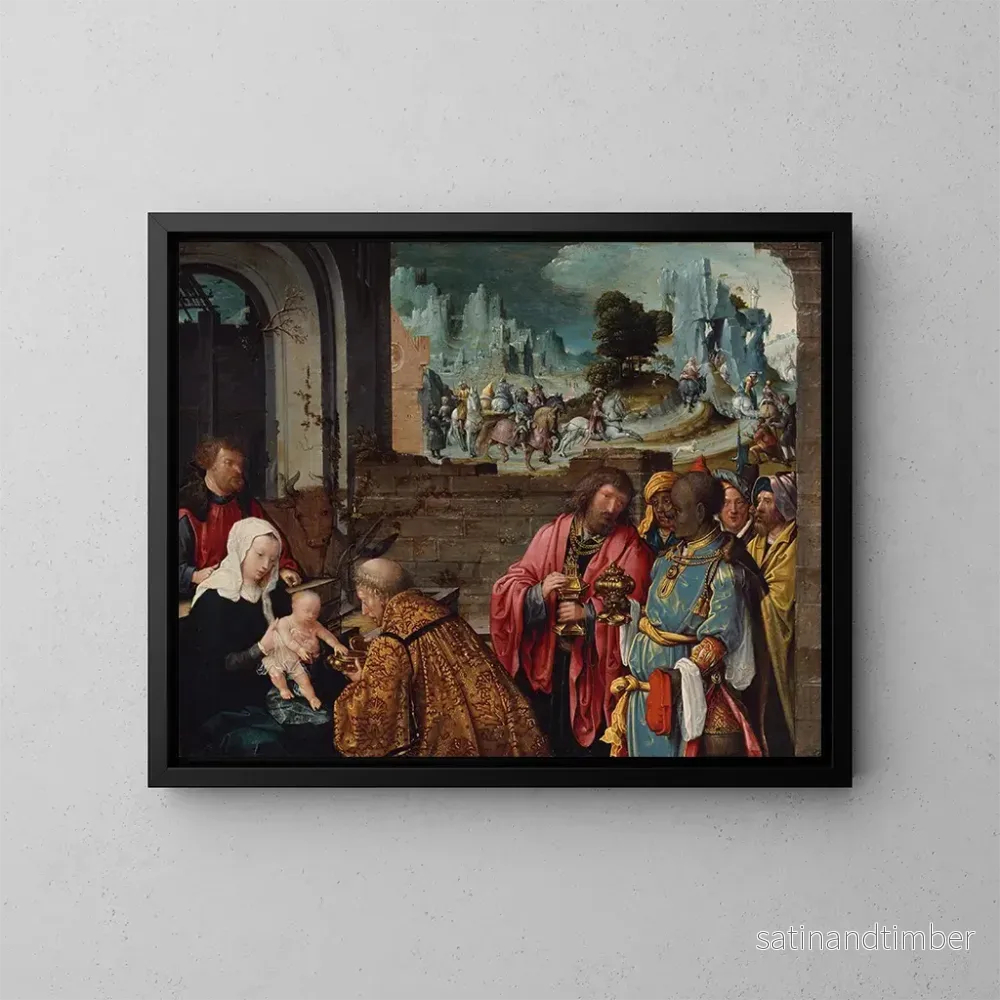 Reproduktion av målningen L'Adoration des Mages - Atelier de Cornelis Engebrechtsz