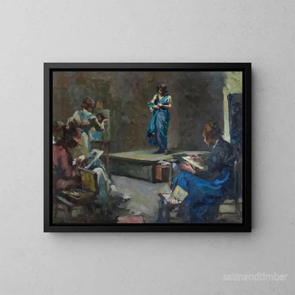 Reproduktion av målningen Le modèle - Maud Sherwood
