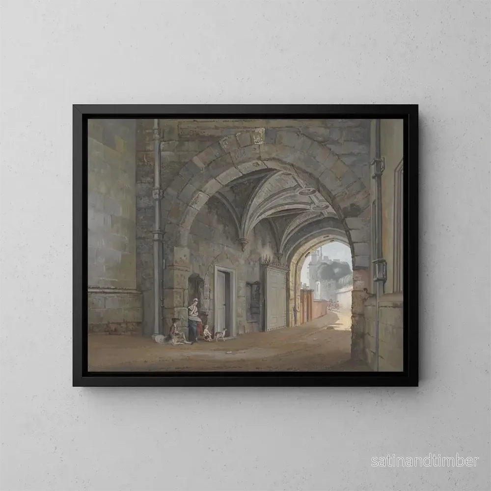 Reproduktion av målningen La porte de la reine Élisabeth – Paul Sandby Reproduktion av målningen La porte de la reine Élisabeth – Paul Sandby