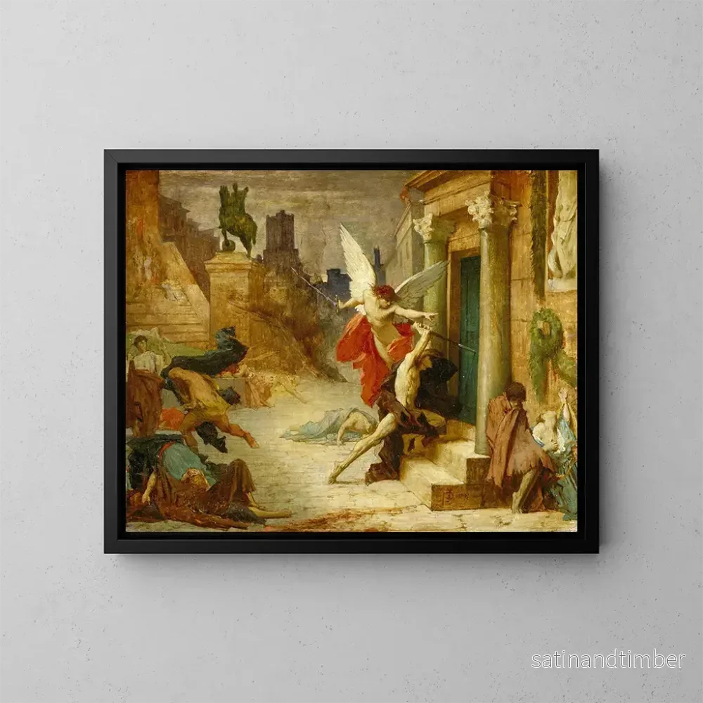 Reproduktion av målningen La Peste à Rome - Jules Élie Delaunay