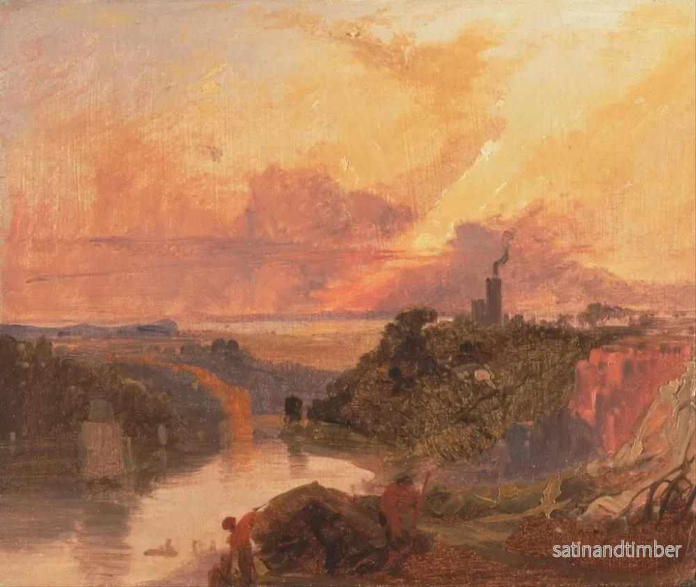 Reproduktion av målningen La gorge de l'Avon vid solnedgången - Francis Danby - Bild 2