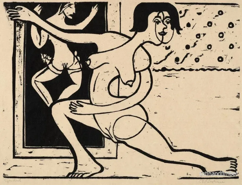 Reproduktion av målningen Danserska som övar - Ernst Ludwig Kirchner - Bild 2