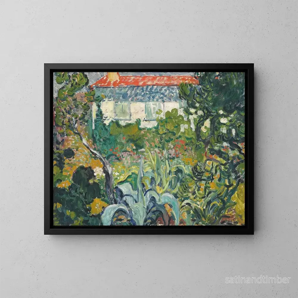 Reproduktion av målningen Le jardin de la maison au toit rouge – Louis Valtat Reproduktion av målningen Le jardin de la maison au toit rouge – Louis Valtat