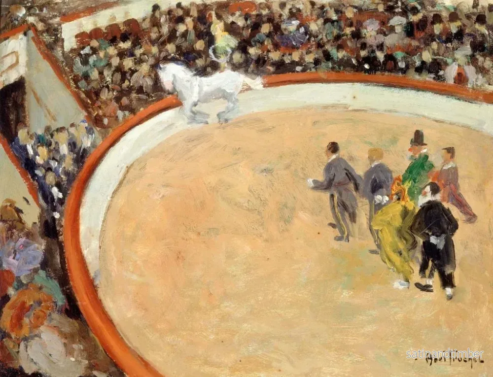 Reproduktion av målningen Le cirque Medrano, boulevard Rochechouart - Louis Abel-Truchet - Bild 2