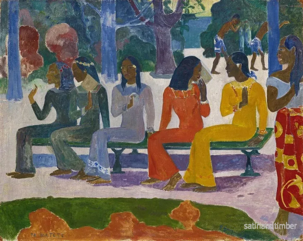 Reproduktion av målningen Le marché - Paul Gauguin - Bild 2