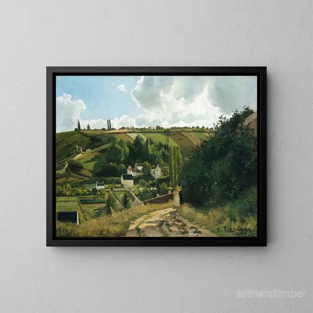 Reproduktion av målningen av Jalais-berget i Pontoise - Camille Pissarro