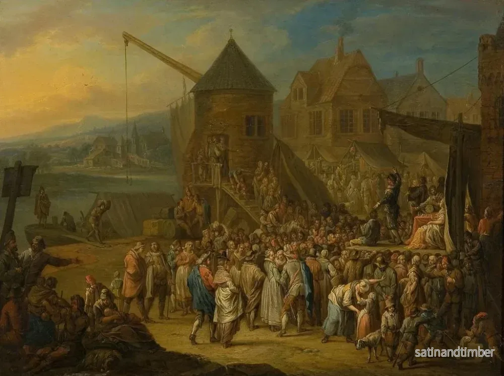 Reproduktion av målningen Foire annuelle - Franz Christoph Janneck - Bild 2
