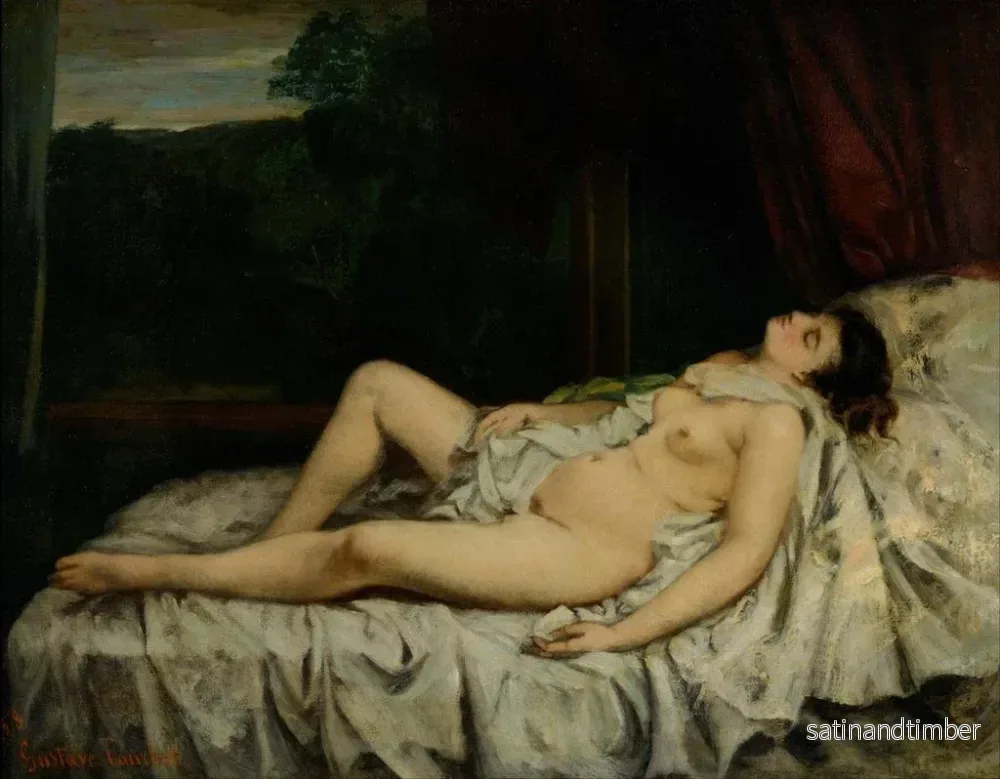 Reproduktion av målningen Nu endormi - Gustave Courbet - Bild 2