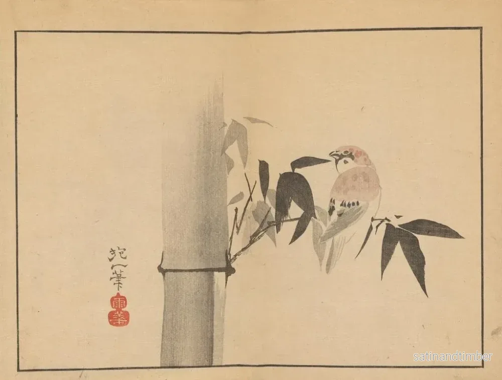 Reproduktion av målningen Sakai Hoitsu, blom- och fågelmålning, Pl04 - Sakai Hōitsu - Bild 2