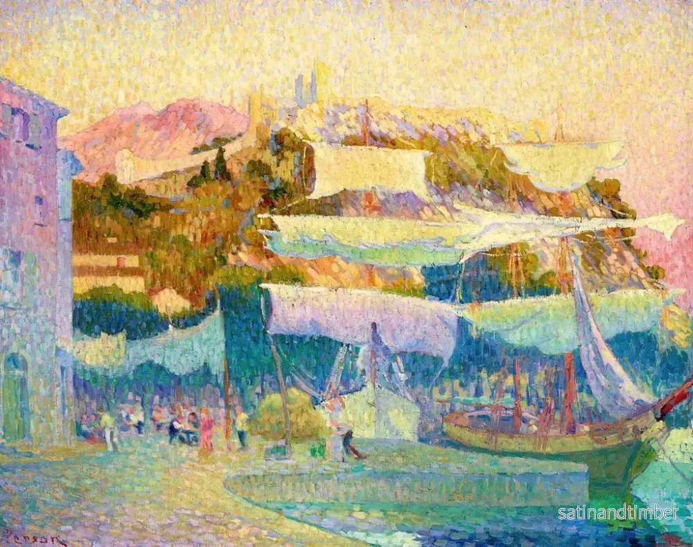 Reproduktion av målningen Voiles au sec à Cassis - Henri Person - Bild 2