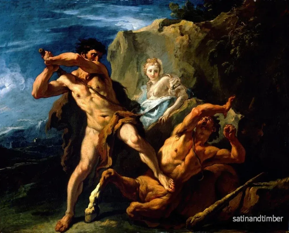 Reproduktion av målningen Hercule som dödar centauren Nessus - Sebastiano Ricci - Bild 2