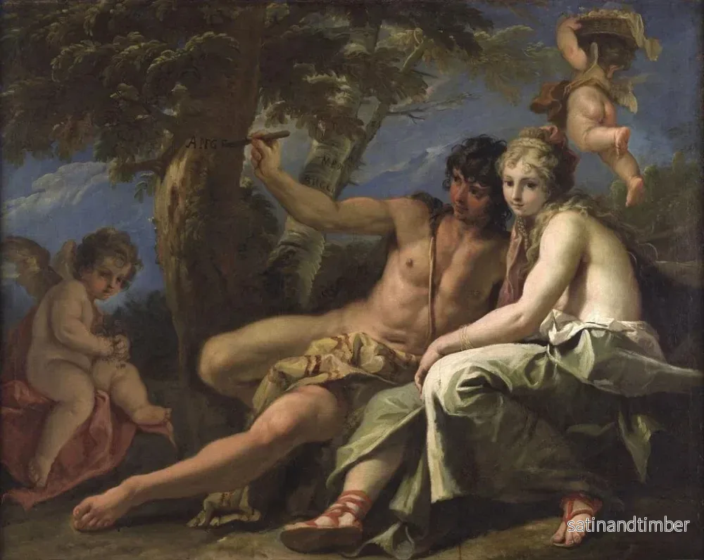 Reproduktion av målningen Angélique och Médor - Sebastiano Ricci - Bild 2