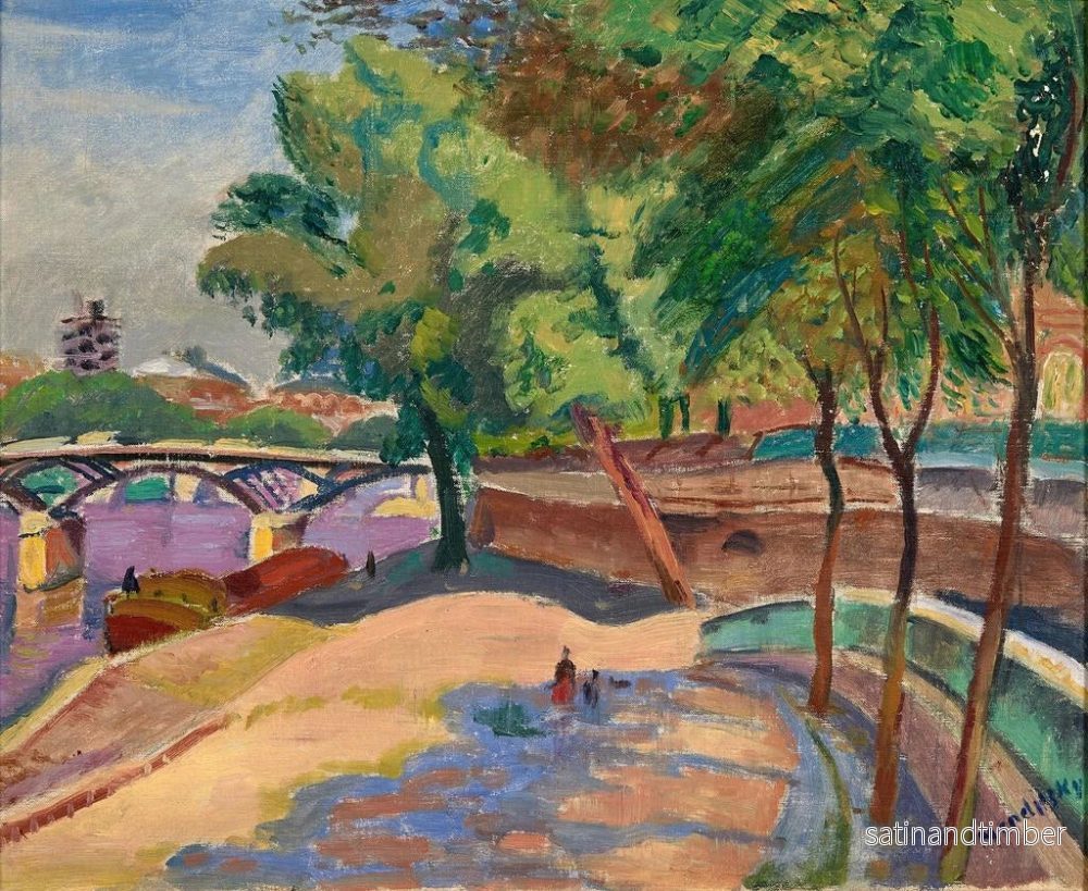Reproduktion av målningen Pont des Arts, Paris - Maurice Mendjizky - Bild 2
