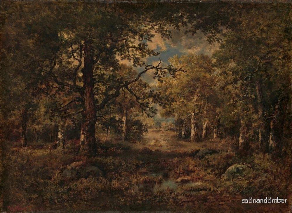 Reproduktion av målningen En vy genom träden i Fontainebleau - Narcisse Virgile Diaz de la Peña - Bild 2