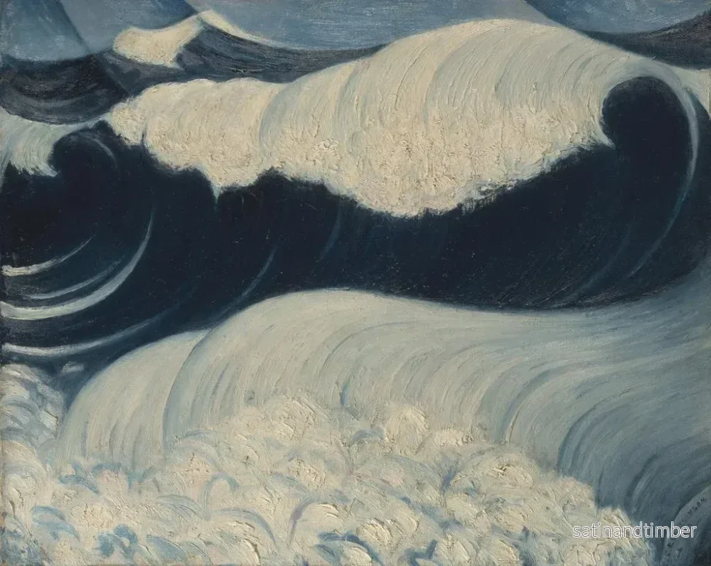 Reproduktion av målningen La Vague - Christopher R W Nevinson - Bild 2