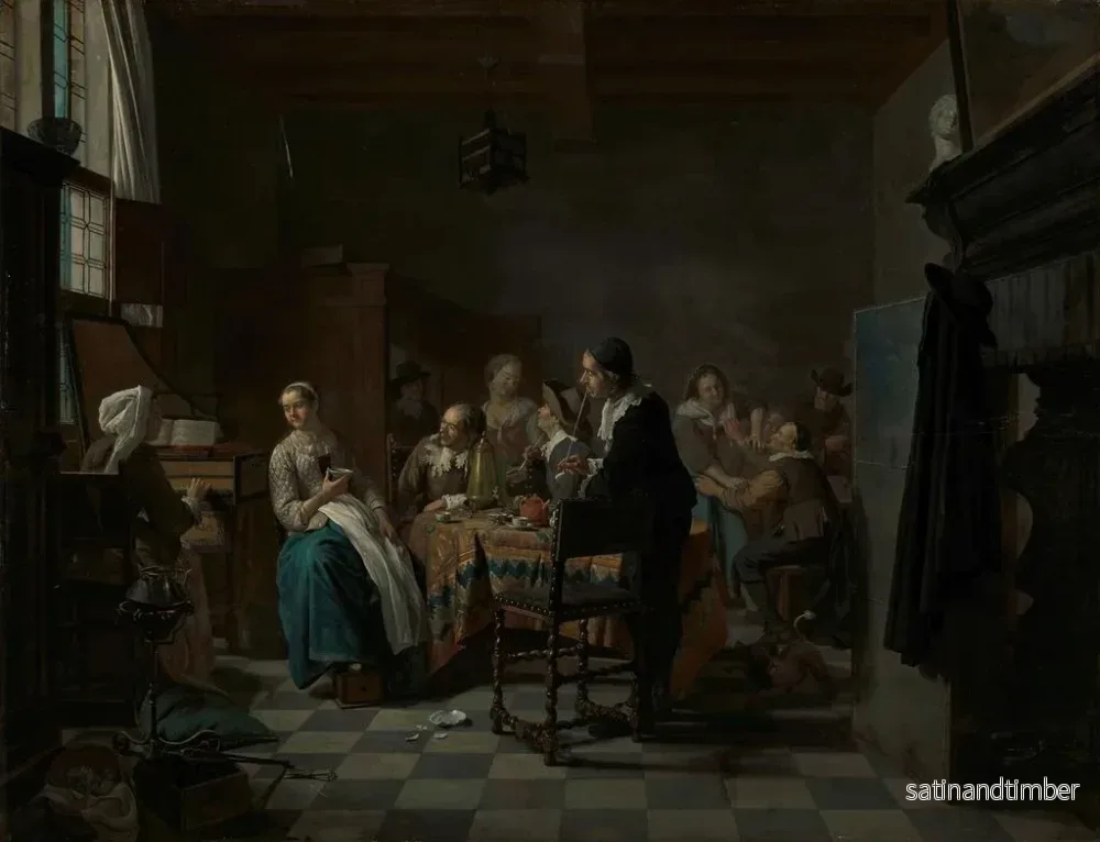 Reproduktion av målningen La Nouvelle Chanson - Jan Josef Horemans den Yngre - Bild 2