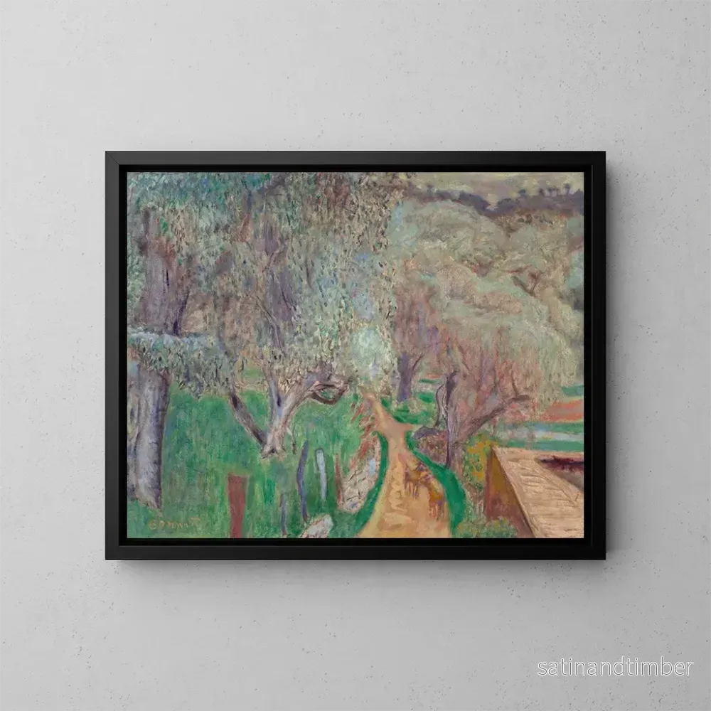 Reproduktion av målningen Landskap ljust eller Olivträd i Cagnes – Pierre Bonnard