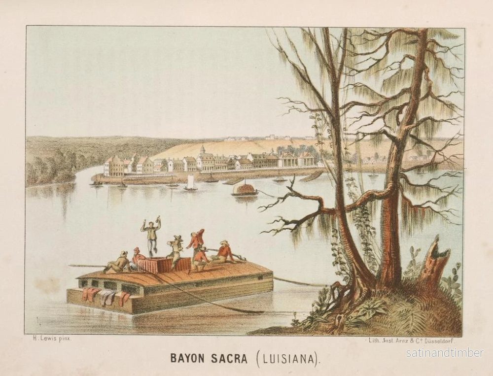 Reproduktion av målningen Bayou Sacra, Louisiana - Henry Lewis - Bild 2