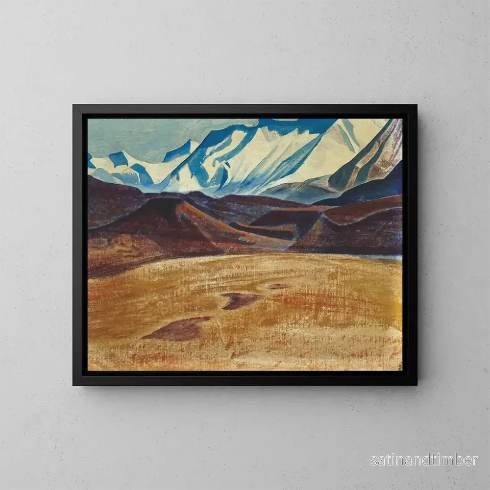 Reproduktion av målningen Plaines de Depsang - Nicholas Roerich