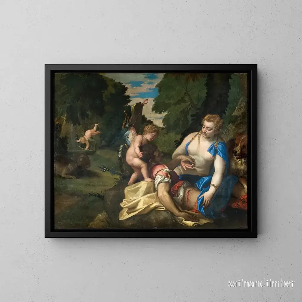 Reproduktion av målningen Venus gråtande Adonis - Paolo Véronèse