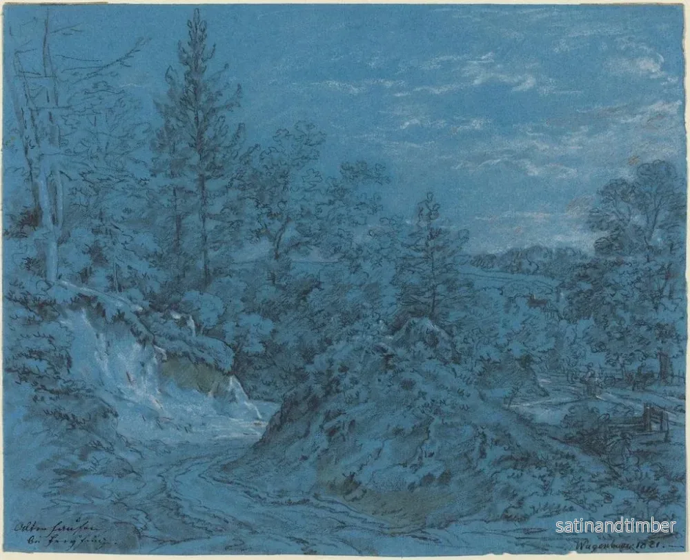 Reproduktion av målningen Altenhausen nära Freysing - Max Joseph Wagenbauer - Bild 2