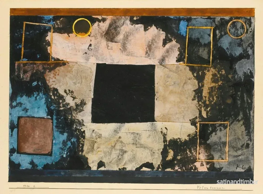 Reproduktion av målningen av rum skurna i berget - Paul Klee - Bild 2