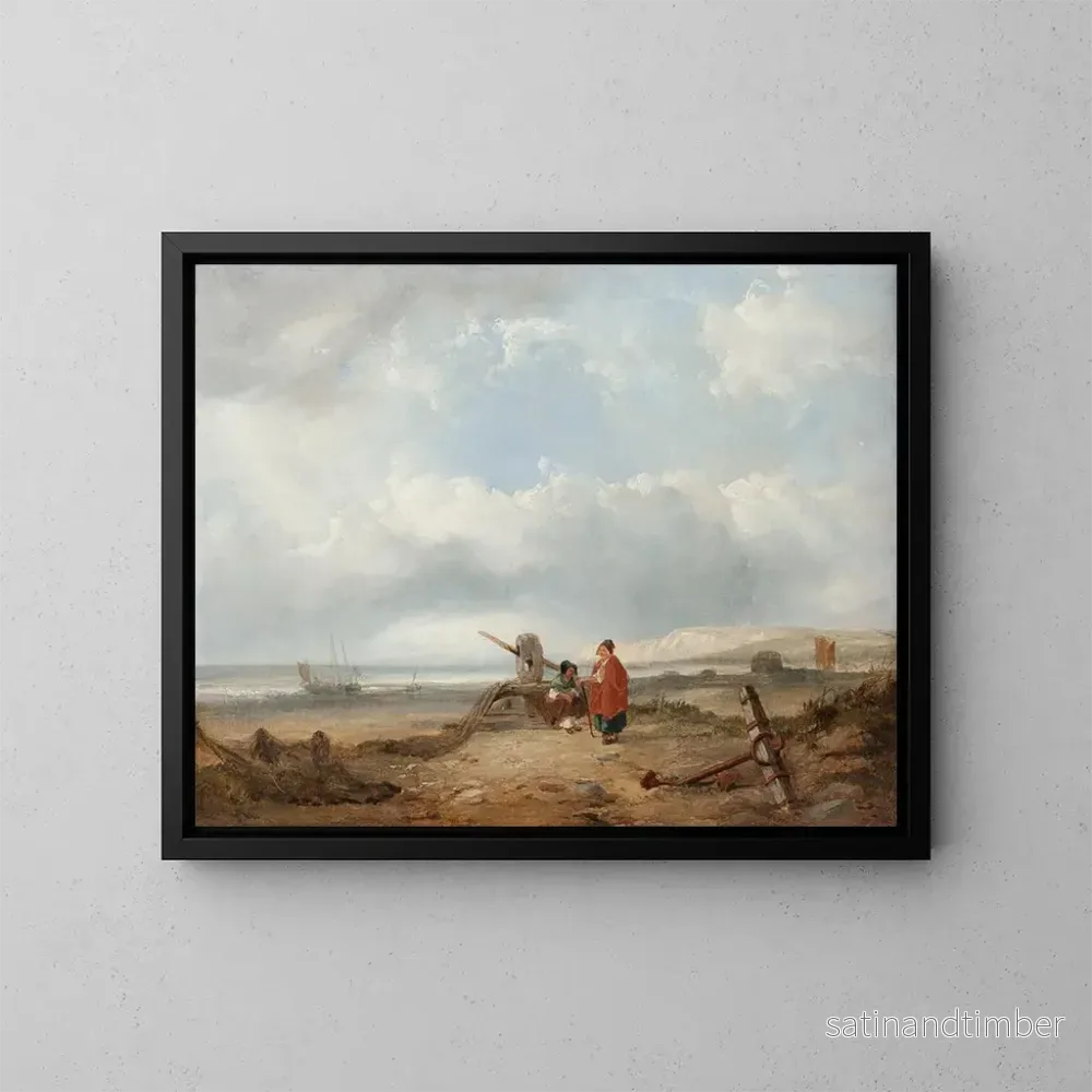 Reproduktion av målningen På stranden - John H Wilson