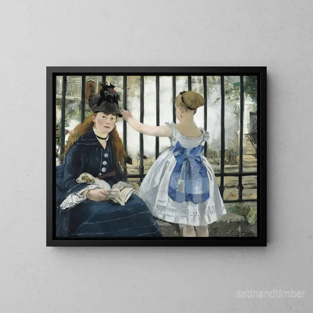Reproduktion av målningen Le Chemin de fer - Édouard Manet