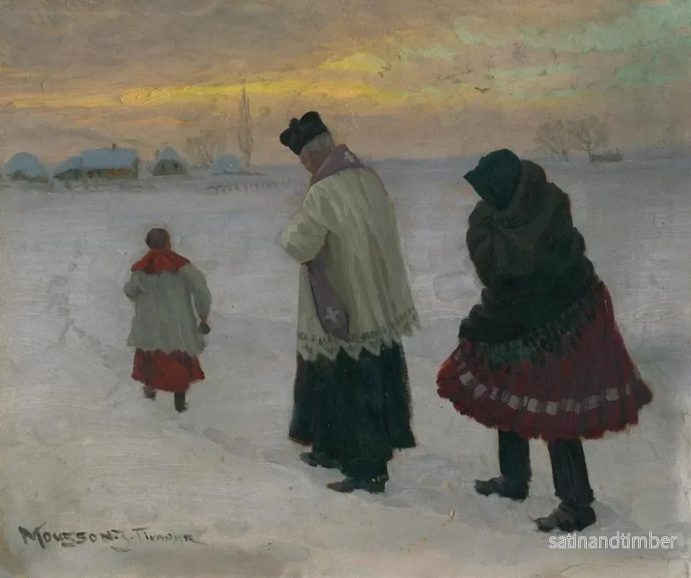 Reproduktion av målningen Vid det sista kröningen - Jozef Teodor Mousson - Bild 2