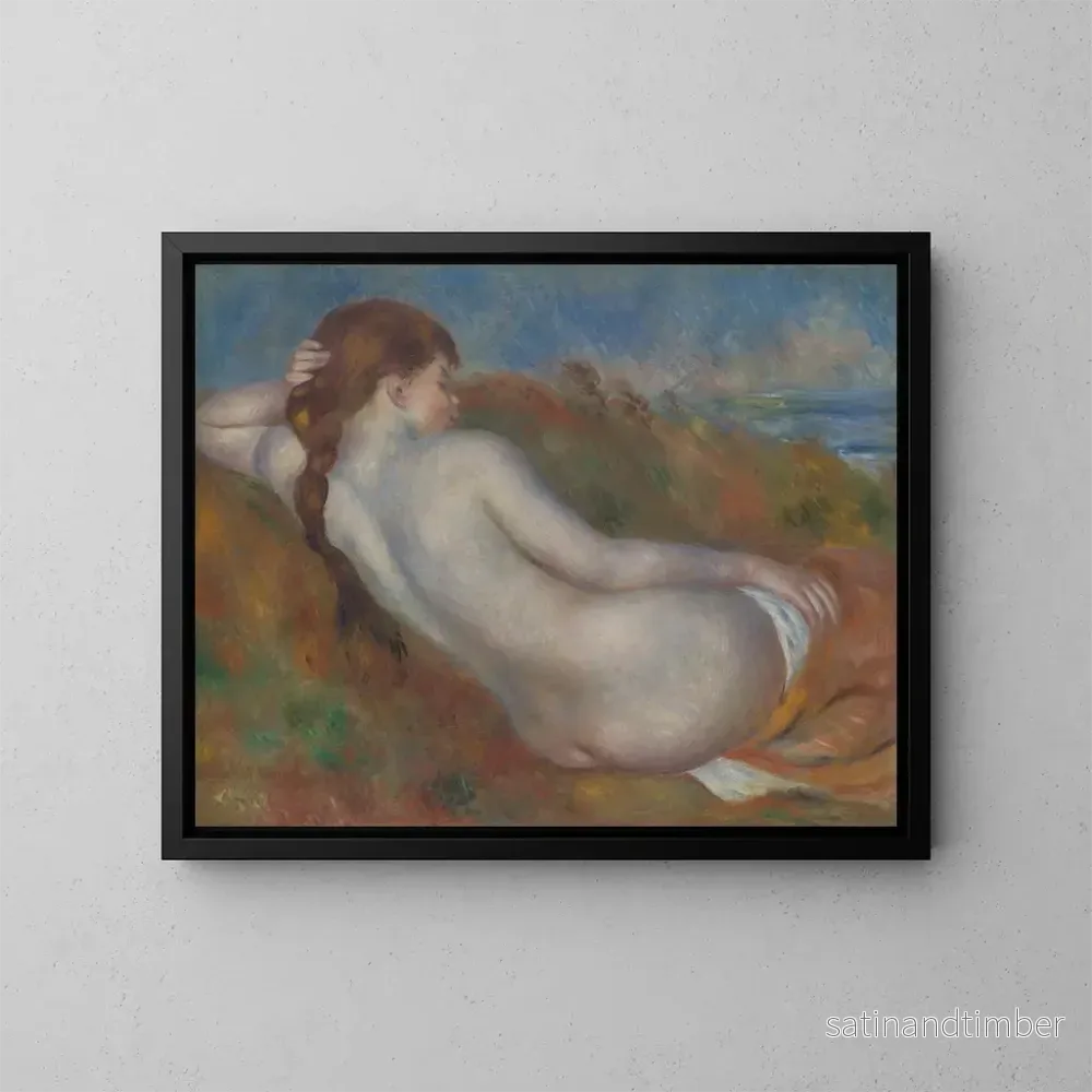 Reproduktion av målningen Nu liggande - Pierre-Auguste Renoir