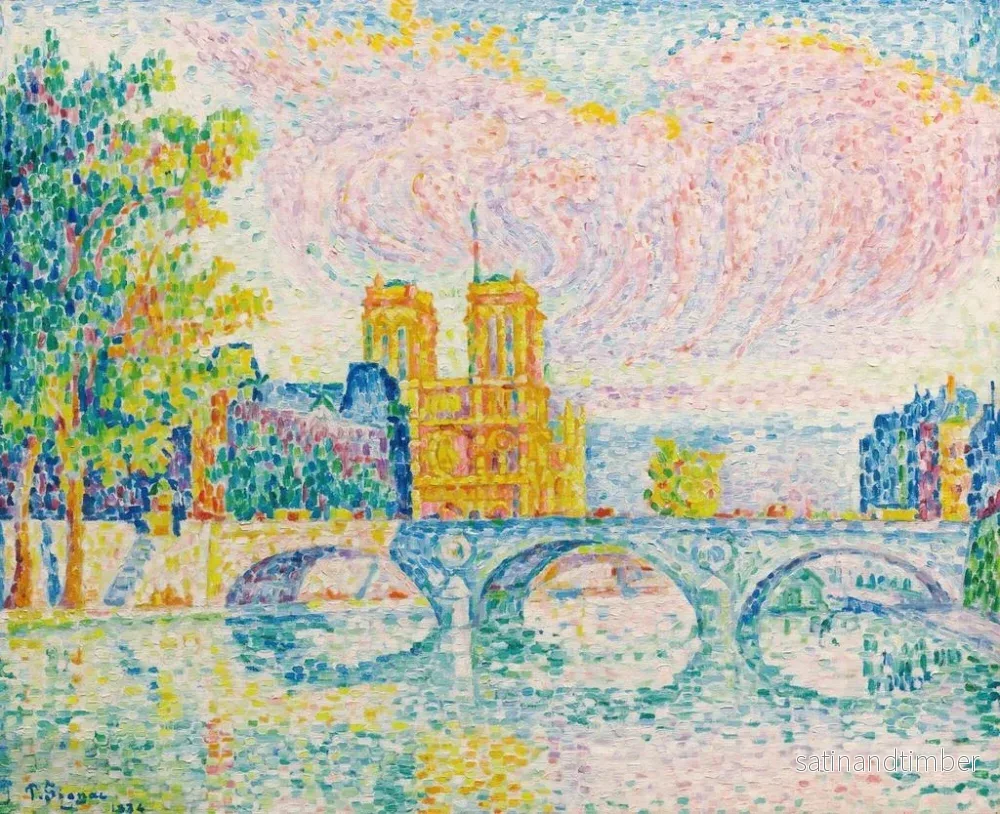 Reproduktion av målningen La Cité Paris - Paul Signac - Bild 2