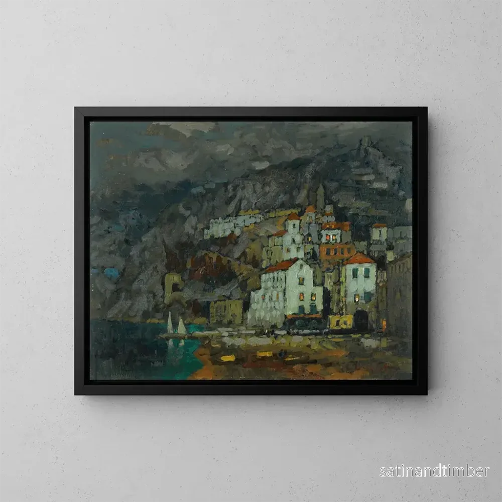 Reproduktion av målningen Vue d'Amalfi - Konstantin Ivanovich Gorbatov