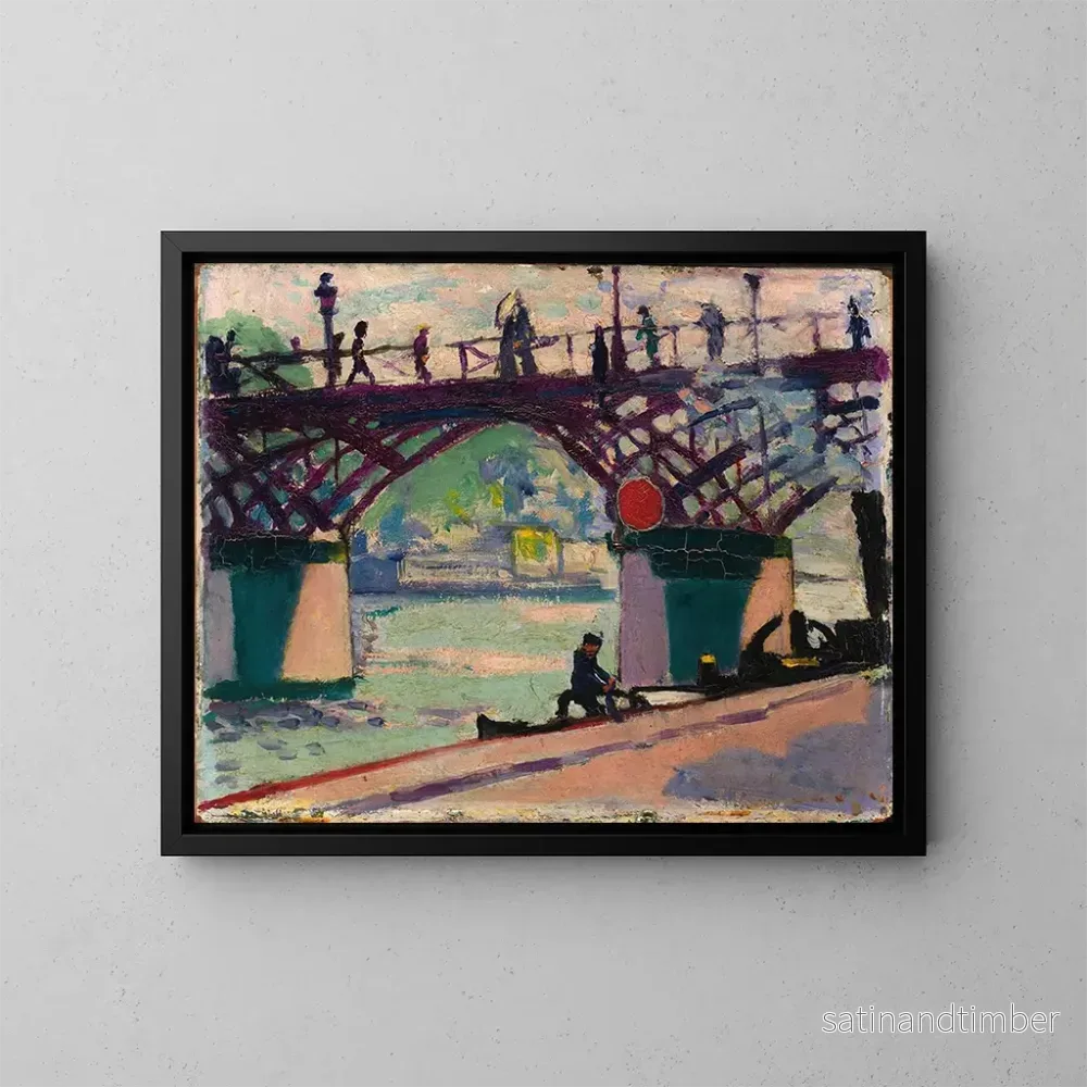 Reproduktion av målningen Pont des Arts - Henry Lyman Saen
