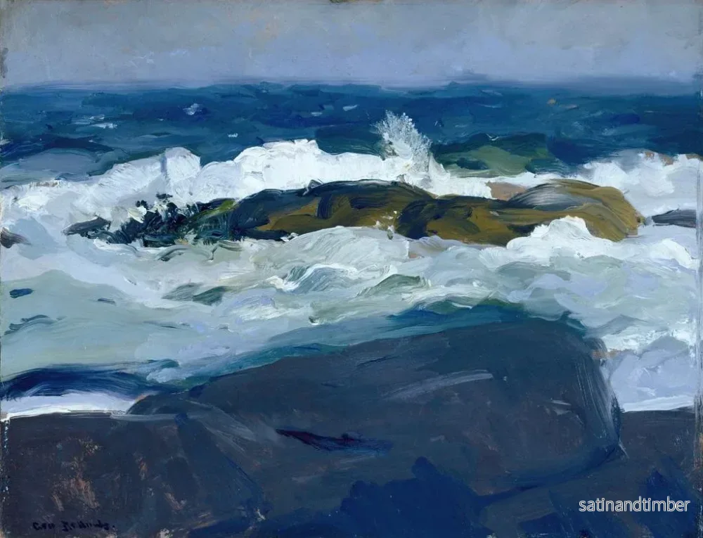 Reproduktion av målningen Récif de roches, Maine - George Wesley Bellows - Bild 2